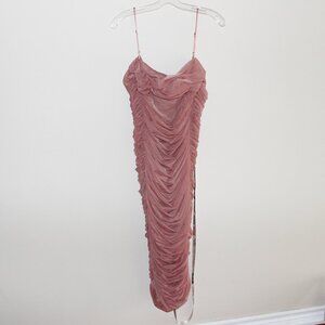 unused House of CB Ella? pale pink? ruched mini dress